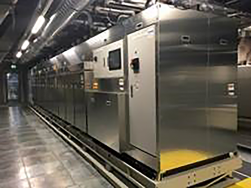 A multi vacuum chambered EUV system fully integrated and installed